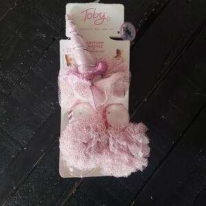 Toby Baby Girl Headband Barefoot Sandals Unicorn